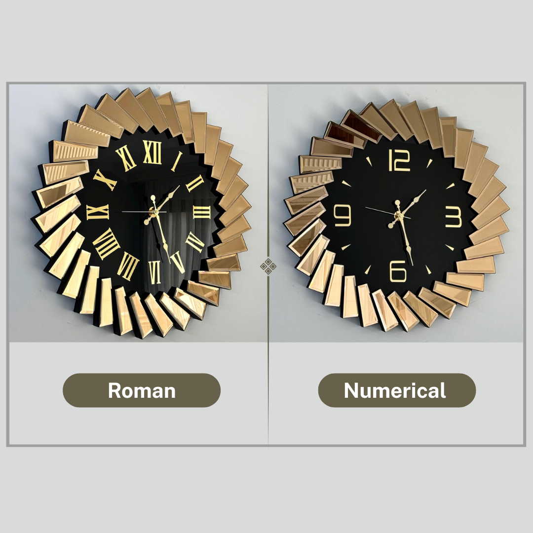 Up tringle Design Mirror Wall Clock thumbnail